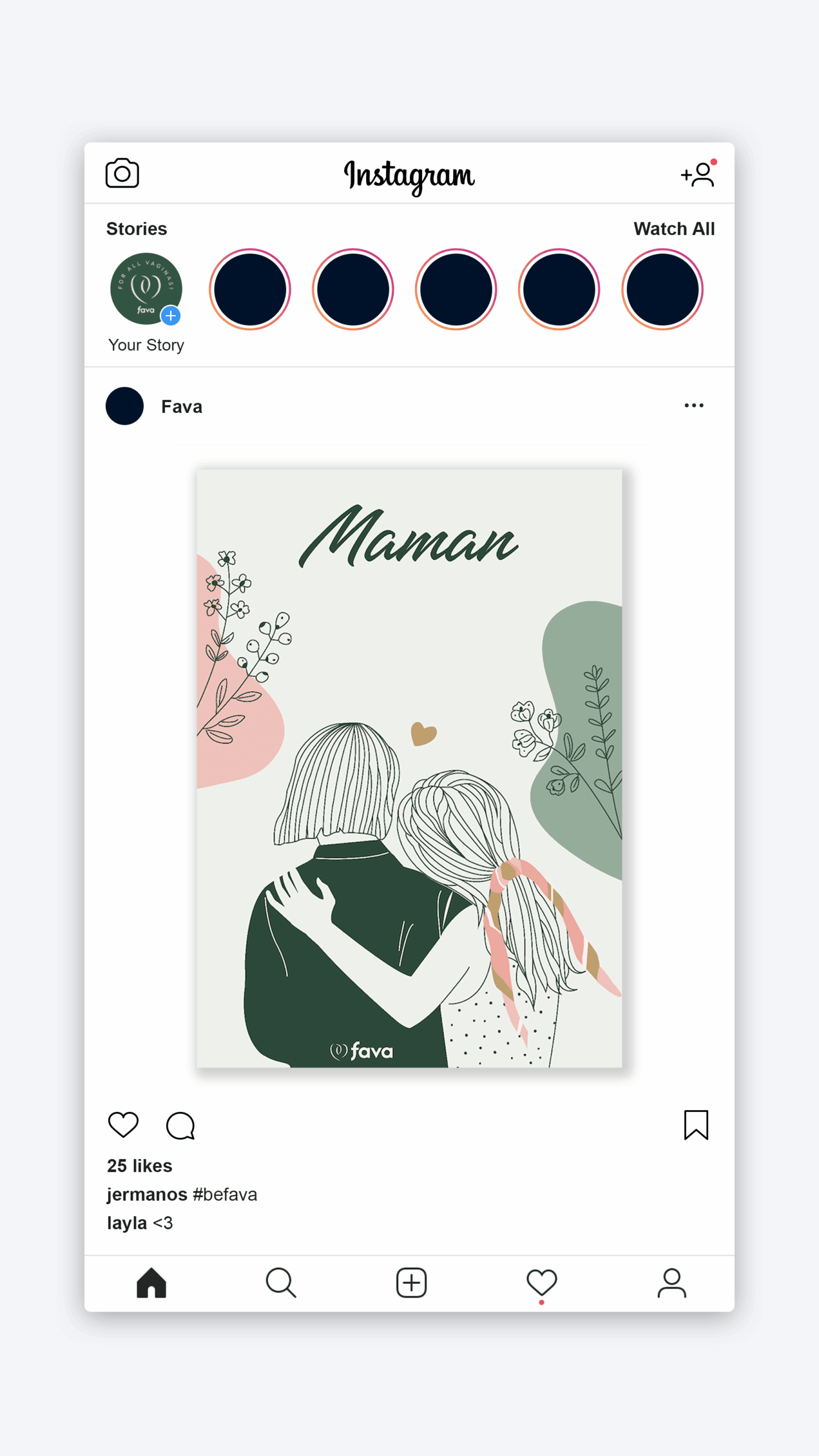 design social media - Post Fête des mères