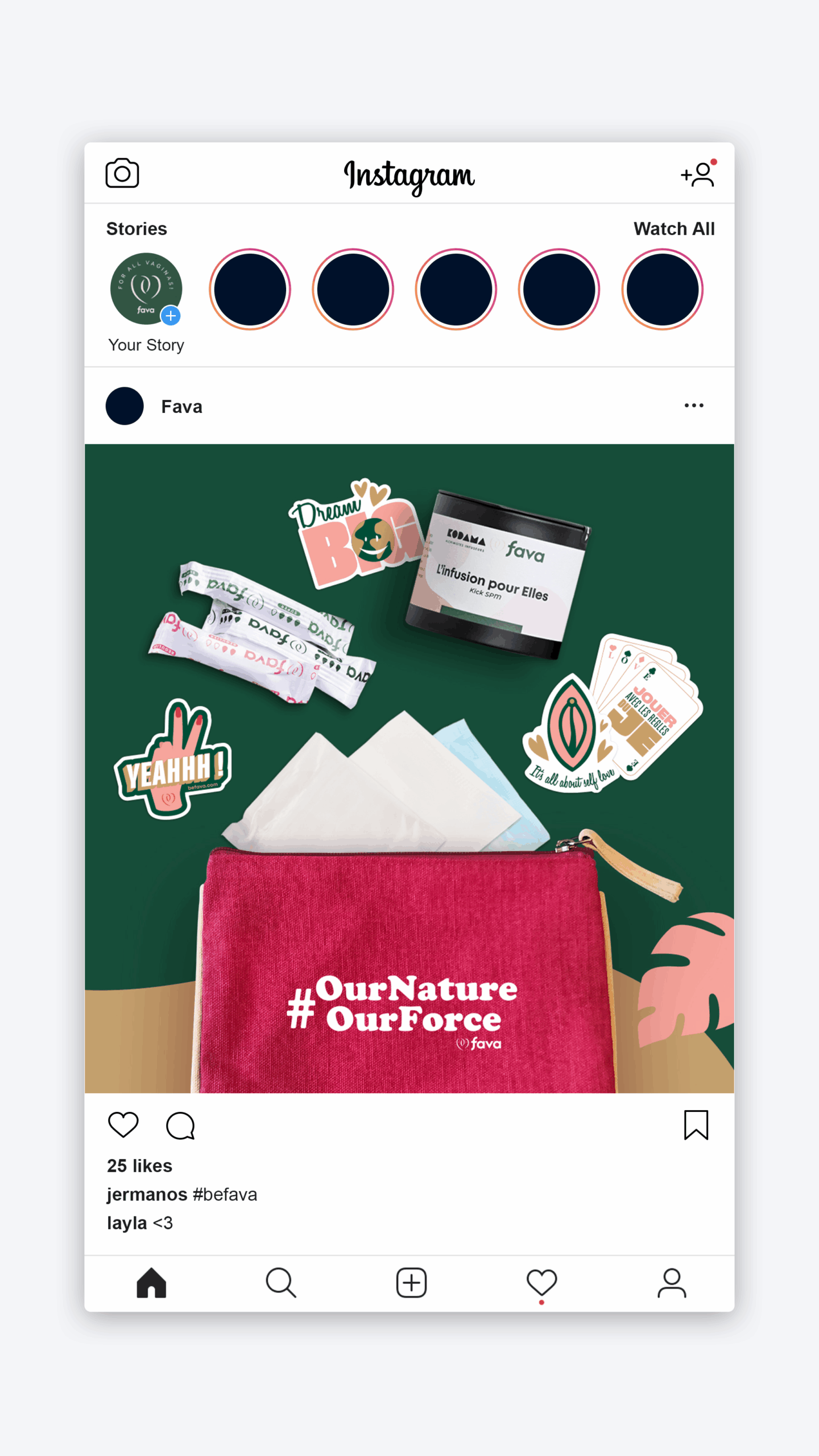 design social media- Post Pochette
